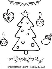 Christmas tree and Christmas decorations