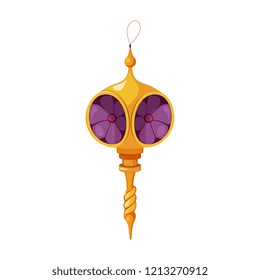 Christmas Tree Decorations. Bright Vector