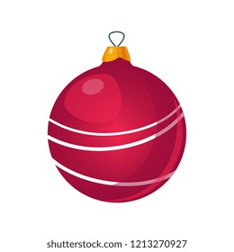 Christmas Tree Decorations. Bright Vector