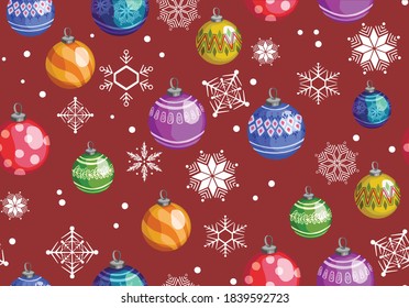 Christmas tree decorations isolated . Balls.