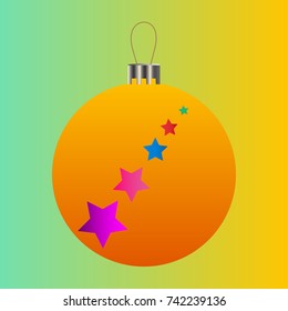 Christmas tree decorations isolated on white background. Winter Holidays and Celebrations concept. Balls, star, icicle decor
