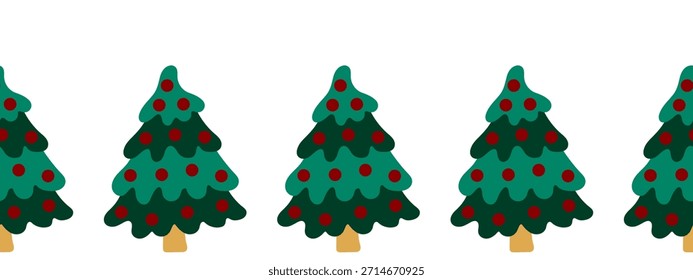 Christmas tree decorations. Template for your creativity