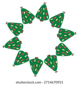 Decoraciones del árbol de Navidad. Plantilla para tu creatividad