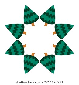 Christmas tree decorations. Template for your creativity