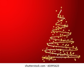Christmas tree decorative abstraction background