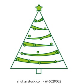 christmas tree decorative icon