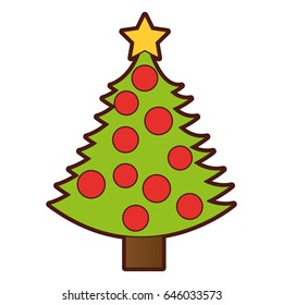 christmas tree decorative icon