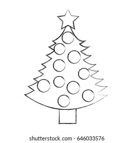 christmas tree decorative icon