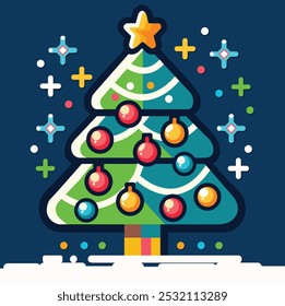 Christmas tree Design, Christmas tree icon