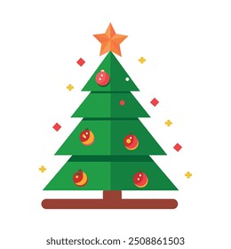 A Christmas tree design often highlights a festive evergreen adorned with ornaments, tinsel, and lights, topped with a star or angel. The design captures the holiday spirit, evoking warmth and joy, 