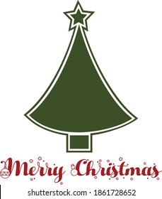 Christmas Tree Design for print or use as poster, card, flyer or T Shirt