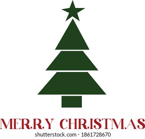 Christmas Tree Design for print or use as poster, card, flyer or T Shirt