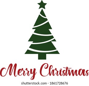 Christmas Tree Design for print or use as poster, card, flyer or T Shirt
