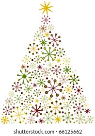 Christmas Tree Design With a Retro Look