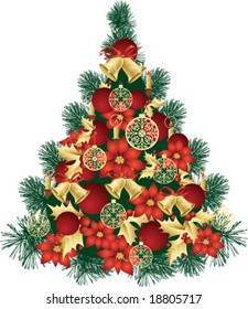 Christmas Tree Design, vector illustration