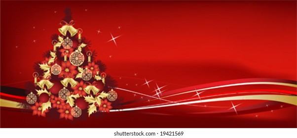 Christmas Tree Design, vector illustration
