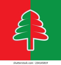 Christmas tree design,vector illustrator