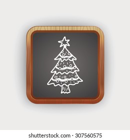 Christmas tree doodle