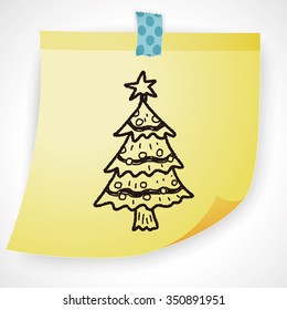 Christmas tree doodle
