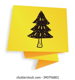Christmas tree doodle