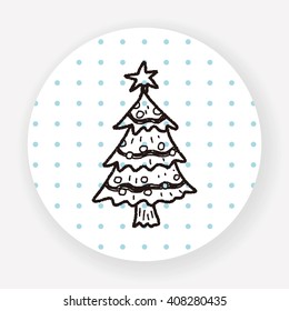 Christmas tree doodle