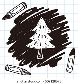 Christmas tree doodle