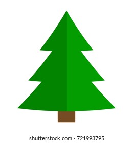 Christmas Tree Doodle Isolated - Merry Christmas!