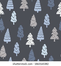 Patrón de caramelos de árbol de Navidad. Diseño incesante de hilo facial e iluminado en invierno para envolver papel, rayado, textil y papel tapiz.
