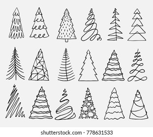 Christmas Tree Doodle Icon - 8950 - Dryicons