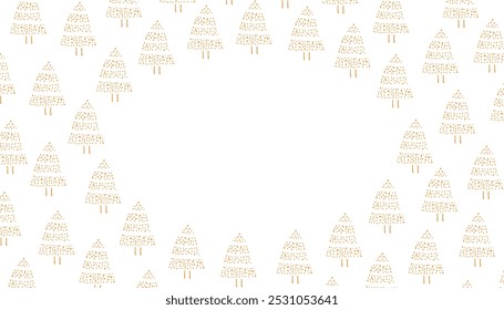 Christmas tree. A doodle-style painted Christmas tree. a beautiful frame for the new year. new year. template for creating a postcard. vector. on a white background.