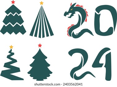 
Weihnachtsbaumdrache 2024 Postkarte