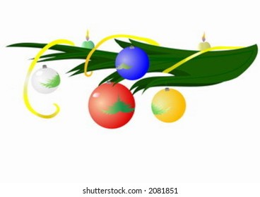 Christmas tree. Drawing.