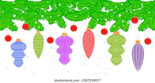Dibujo de árbol de Navidad es hermoso dibujo a mano