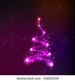 Christmas tree easy all editable