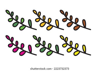 Christmas tree element design. christmas day vector illustration