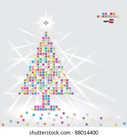 Pasos de árbol de Navidad10 vectorial