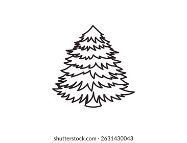 christmas tree evergreen pine fir vector emoji illustration symbol sign icon xmas 