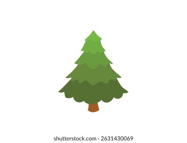christmas tree evergreen pine fir vector emoji illustration symbol sign icon xmas 