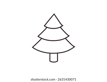 christmas tree evergreen pine fir vector emoji illustration symbol sign icon xmas 