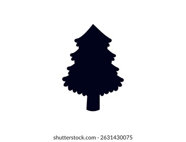 christmas tree evergreen pine fir vector emoji illustration symbol sign icon xmas 