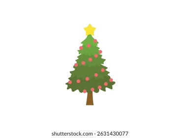 christmas tree evergreen pine fir vector emoji illustration symbol sign icon xmas 