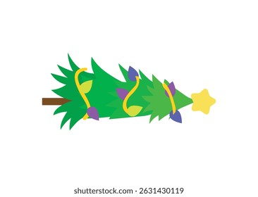 christmas tree evergreen pine fir vector emoji illustration symbol sign icon xmas 