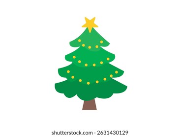 christmas tree evergreen pine fir vector emoji illustration symbol sign icon xmas 