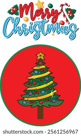 Christmas Tree exclusive design illustration drawing 