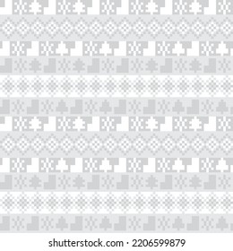 Christmas Tree fair isle pattern design for fashion textiles, knitwear and graphics