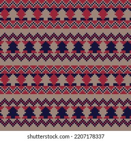 Diseño de patrones de isles de la feria navideña para textiles de moda, ropa de cama y gráficos