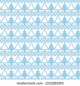 Christmas tree fair isle pattern design for fashion textiles, knitwear and graphics