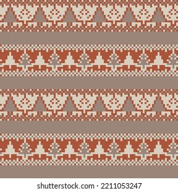 Diseño de patrones de islotes de la feria del árbol de Navidad para textiles de moda, prendas de vestir y gráficos