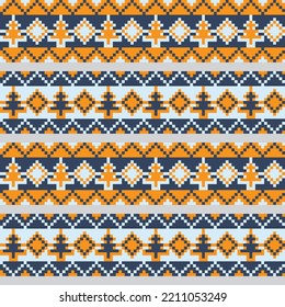 Diseño de patrones de islotes de la feria del árbol de Navidad para textiles de moda, prendas de vestir y gráficos