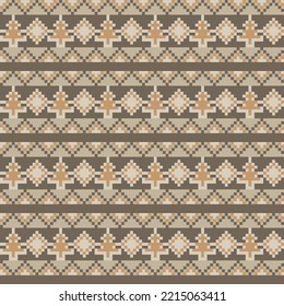 Christmas tree fair isle pattern design for fashion textiles, knitwear and graphics